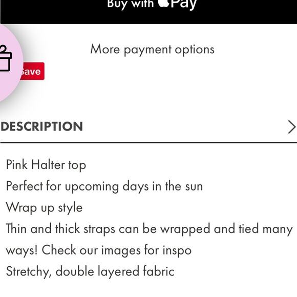 Beginning Boutique Niomi Wrap Tie Crop Top in Baby Pink - Picture 11 of 11